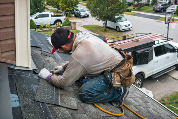 Professional Roofing technician working in New Boston, OH